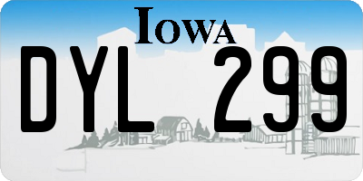 IA license plate DYL299