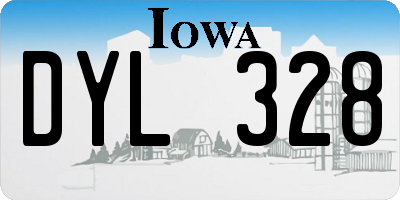 IA license plate DYL328
