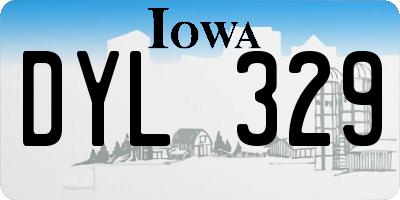 IA license plate DYL329