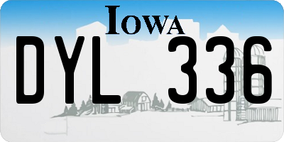 IA license plate DYL336