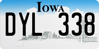 IA license plate DYL338