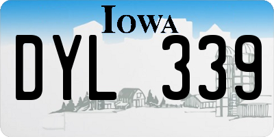 IA license plate DYL339