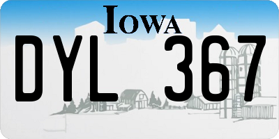 IA license plate DYL367