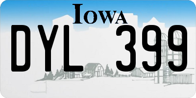 IA license plate DYL399