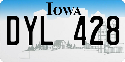 IA license plate DYL428
