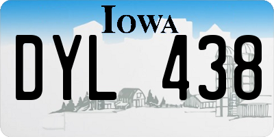 IA license plate DYL438