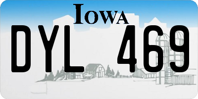 IA license plate DYL469