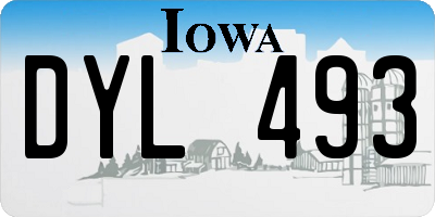 IA license plate DYL493