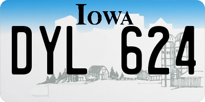 IA license plate DYL624