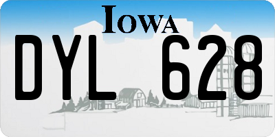 IA license plate DYL628