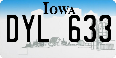 IA license plate DYL633