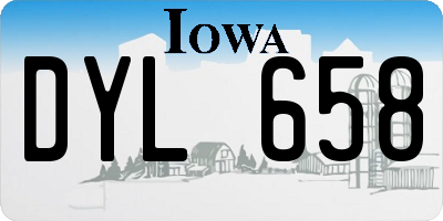 IA license plate DYL658
