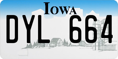 IA license plate DYL664