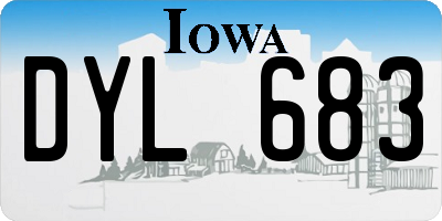 IA license plate DYL683