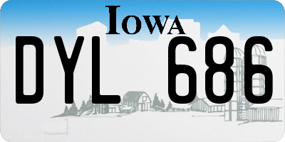 IA license plate DYL686