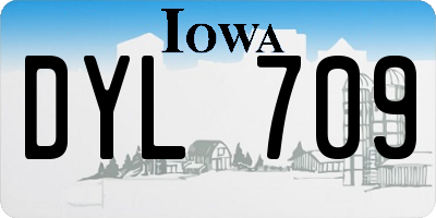 IA license plate DYL709