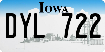 IA license plate DYL722