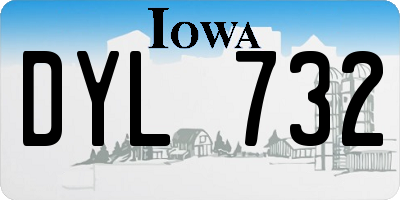 IA license plate DYL732