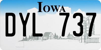 IA license plate DYL737