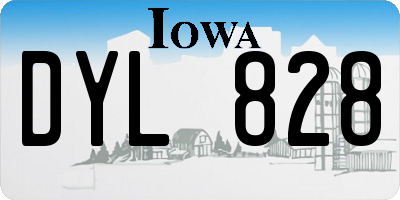 IA license plate DYL828