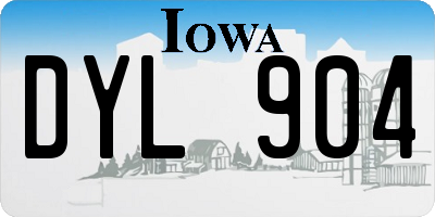 IA license plate DYL904