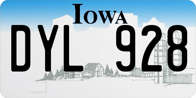 IA license plate DYL928