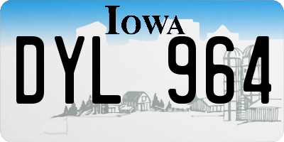 IA license plate DYL964