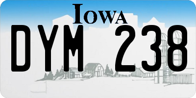 IA license plate DYM238