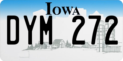 IA license plate DYM272