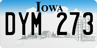 IA license plate DYM273