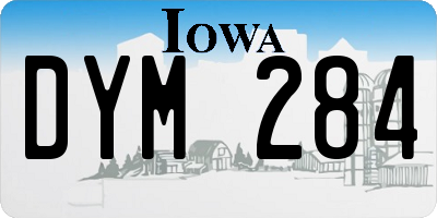 IA license plate DYM284