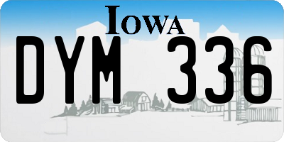 IA license plate DYM336