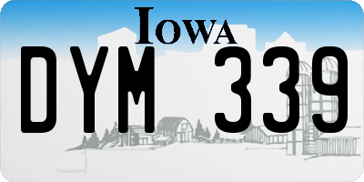 IA license plate DYM339