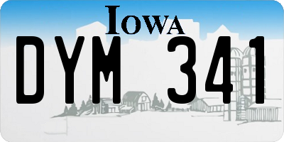 IA license plate DYM341