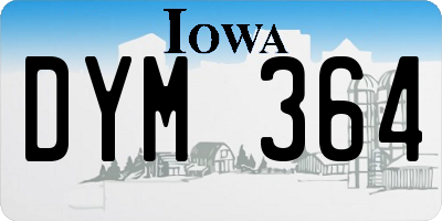 IA license plate DYM364