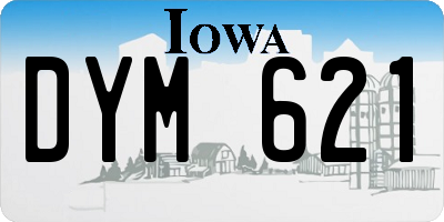 IA license plate DYM621