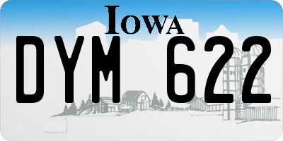 IA license plate DYM622