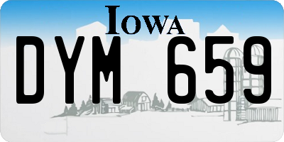 IA license plate DYM659