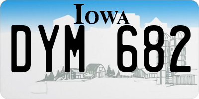 IA license plate DYM682