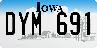 IA license plate DYM691