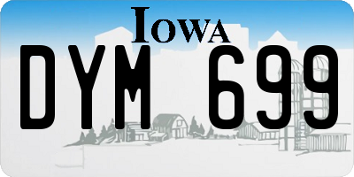IA license plate DYM699