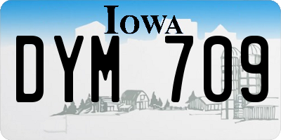 IA license plate DYM709