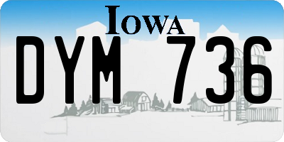 IA license plate DYM736