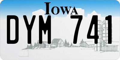 IA license plate DYM741