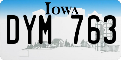 IA license plate DYM763