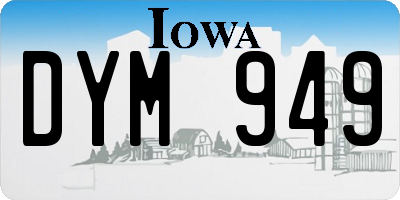 IA license plate DYM949
