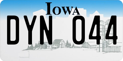 IA license plate DYN044