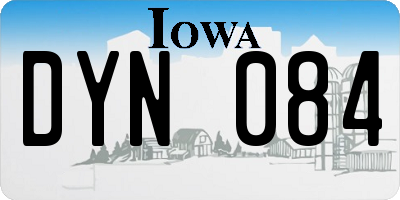 IA license plate DYN084