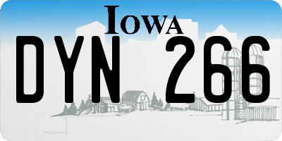 IA license plate DYN266