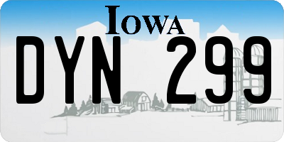 IA license plate DYN299